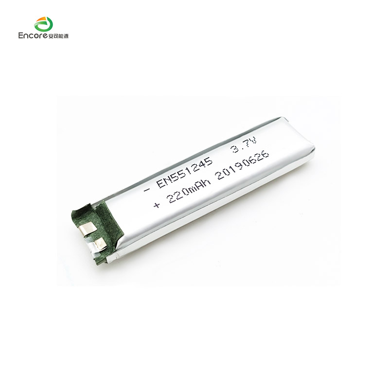 3.7v 220mah لی پولیمر بیٹری