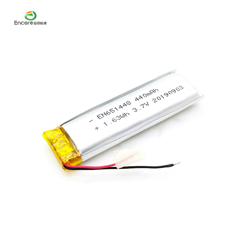 3.7v 450mah لی پولیمر بیٹری