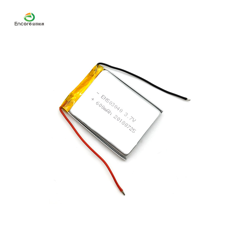 3.7V 600mah Lipo بیٹری