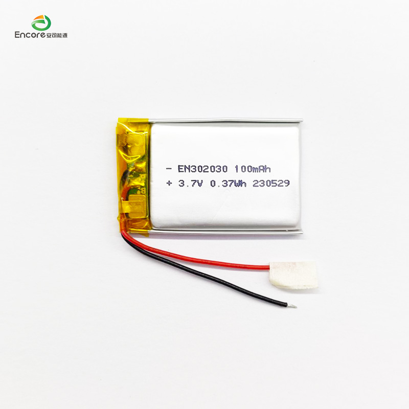 3.7V ریچارج ایبل 100mah بیٹری