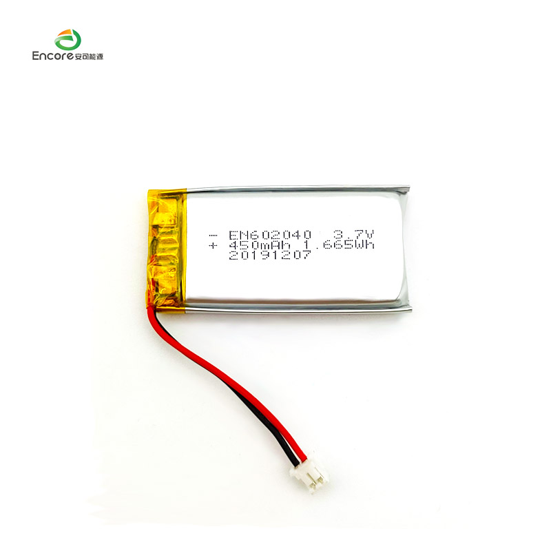 602040 3.7v 450mah لی پولیمر بیٹری