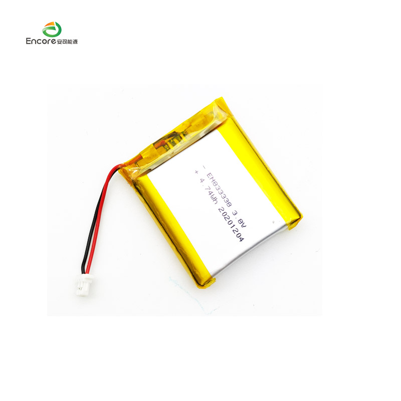 833338 1280mAh 3.8v ریچارج ایبل لیپو سیل